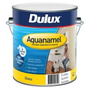 dulux aquanamel vivid white gloss 2l 1