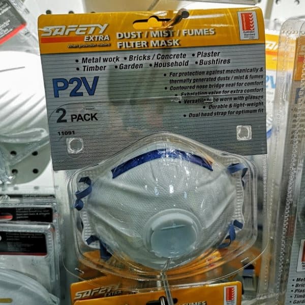 p2 masks mitre 10