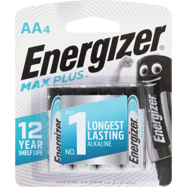 Battery Aa Max Plus Energizer 4Pk