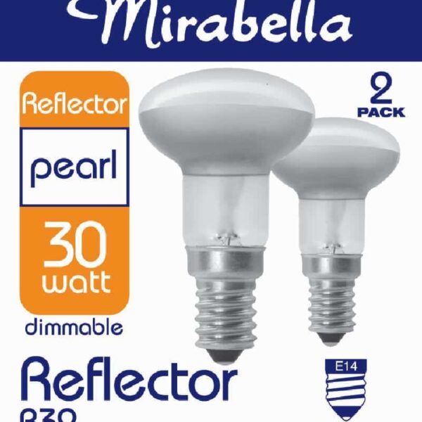GLOBE REFLECTOR R39 SES PEARL 30W 2PK MIRABELLA - Image 1