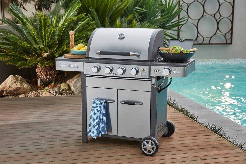 BBQ 4B S S W SIDE BURNER GRILLED 21