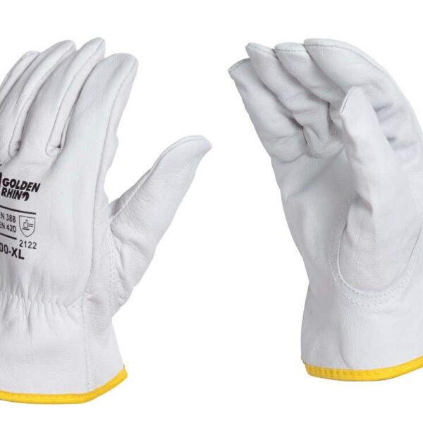 GLOVES PREMIUM LEATHER TOPGRAIN EXTRA LARGE GOLDEN RHINO - Image 1